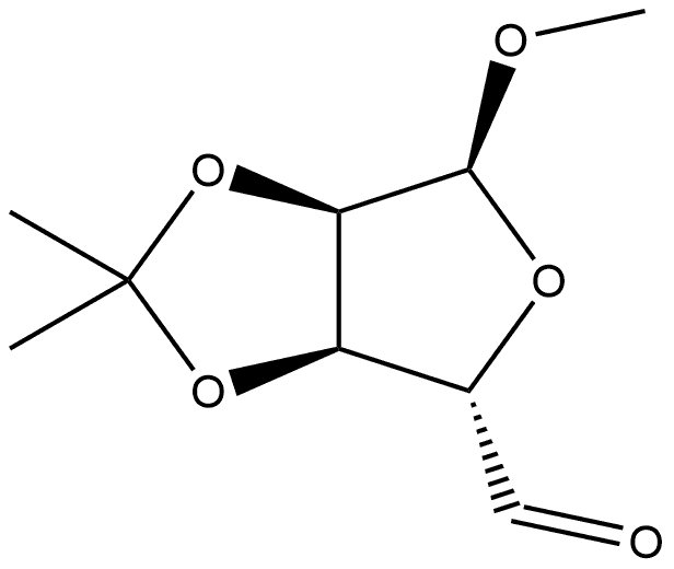 α-D-ribo-Pentodialdo-1,4-furanoside, methyl 2,3-O-(1-methylethylidene)- (9CI)