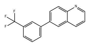 Quinoline, 6-[3-(trifluoromethyl)phenyl]-,611235-51-9,结构式