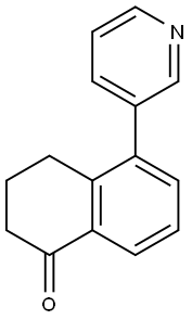 1(2H)-Naphthalenone, 3,4-dihydro-5-(3-pyridinyl)- 结构式