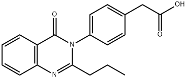 2-(4-(4-Oxo-2-propylquinazolin-3(4H)-yl)phenyl)acetic acid Struktur