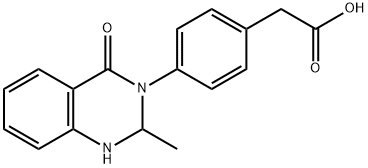 2-(4-(2-Methyl-4-oxo-1,2-dihydroquinazolin-3(4H)-yl)phenyl)acetic acid Struktur