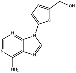 2-Furanmethanol, 5-(6-amino-9H-purin-9-yl)- 化学構造式