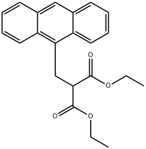 Propanedioic acid, 2-(9-anthracenylmethyl)-, 1,3-diethyl ester Structure