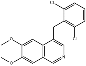 4-(2,6-Dichlorobenzyl)-6,7-dimethoxyisoquinoline Structure