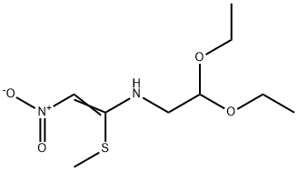Ethenamine, N-(2,2-diethoxyethyl)-1-(methylthio)-2-nitro-,61201-07-8,结构式