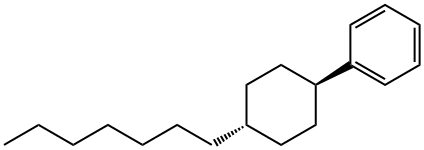 反式-4-庚基环己基苯 结构式