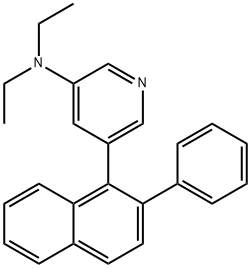 N,N-Diethyl-5-(2-phenylnaphthalen-1-yl)pyridin-3-amine,612086-28-9,结构式