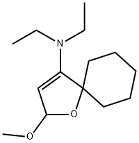 N,N-Diethyl-2-methoxy-1-oxaspiro[4.5]dec-3-en-4-amine Structure