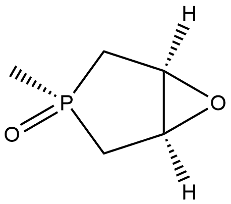 (1R,3S,5S)-3-甲基-6-氧-3-磷杂双环[3.1.0]己烷3-氧化物, 61247-91-4, 结构式