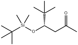 2-Hexanone, 4-[[(1,1-dimethylethyl)dimethylsilyl]oxy]-5,5-dimethyl-, (4S)- Struktur