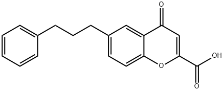 4-Oxo-6-(3-phenylpropyl)-4H-chromene-2-carboxylic acid Structure