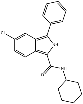 5-Chloro-N-cyclohexyl-3-phenyl-2H-isoindole-1-carboxamide,61295-34-9,结构式