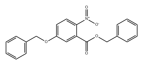 Benzoic acid, 2-nitro-5-(phenylmethoxy)-, phenylmethyl ester