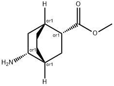 Bicyclo[2.2.2]octane-2-carboxylic acid, 5-amino-, methyl ester, (1R,2R,4R,5R)-rel- Structure