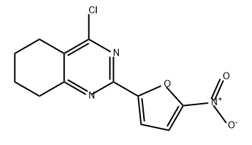 Quinazoline, 4-chloro-5,6,7,8-tetrahydro-2-(5-nitro-2-furanyl)- Structure