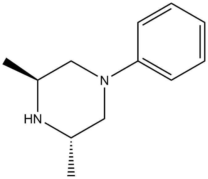 Piperazine, 3,5-dimethyl-1-phenyl-, trans- 结构式