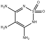 2H-1,2,6-Thiadiazine-3,4,5-triamine, 1,1-dioxide 化学構造式