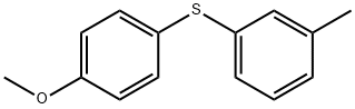 Benzene, 1-[(4-methoxyphenyl)thio]-3-methyl- Structure