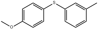 Benzene, 1-[(4-methoxyphenyl)thio]-3-methyl- Struktur