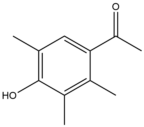 1-(4-Hydroxy-2,3,5-trimethylphenyl)ethanone Struktur