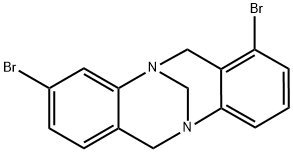 6H,12H-5,11-Methanodibenzo[b,f][1,5]diazocine, 1,9-dibromo- Structure