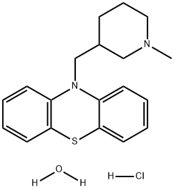 Mepazine hydrochloride monohydrate Structure