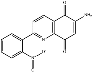 6-Amino-2-(2-nitrophenyl)quinoline-5,8-dione Struktur