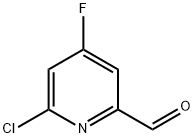 6-氯-4-氟吡啶甲醛,614752-51-1,结构式