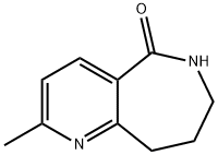 5H-Pyrido[3,2-c]azepin-5-one, 6,7,8,9-tetrahydro-2-methyl- Structure