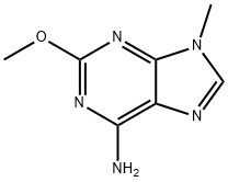 2-メトキシ-9-メチル-9H-プリン-6-アミン 化学構造式