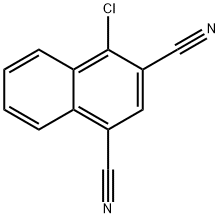 4-Chloronaphthalene-1,3-dicarbonitrile Structure