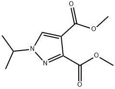 1H-Pyrazole-3,4-dicarboxylic acid, 1-(1-methylethyl)-, 3,4-dimethyl ester,61544-04-5,结构式