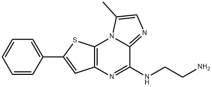 1,2-Ethanediamine, N1-(8-methyl-2-phenylimidazo[1,2-a]thieno[3,2-e]pyrazin-5-yl)- Structure