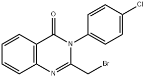 2-(Bromomethyl)-3-(4-chlorophenyl)quinazolin-4(3H)-one Struktur