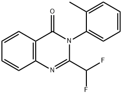 2-(Difluoromethyl)-3-(o-tolyl)quinazolin-4(3H)-one Struktur