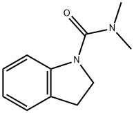 1H-Indole-1-carboxamide, 2,3-dihydro-N,N-dimethyl-,61589-18-2,结构式