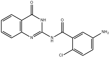 5-Amino-2-chloro-N-(4-oxo-1,4-dihydroquinazolin-2-yl)benzamide Struktur