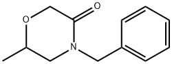 3-Morpholinone, 6-methyl-4-(phenylmethyl)- Structure