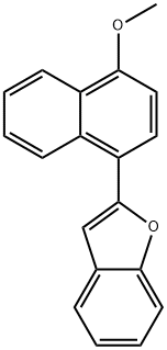 2-(4-Methoxynaphthalen-1-yl)benzofuran Struktur