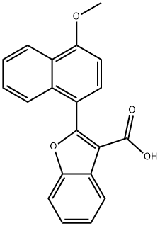 2-(4-Methoxynaphthalen-1-yl)benzofuran-3-carboxylic acid Structure