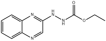 Ethyl 2-(quinoxalin-2-yl)hydrazinecarboxylate 化学構造式