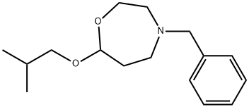 4-Benzyl-7-isobutoxy-1,4-oxazepane Struktur