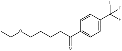 1-Pentanone, 5-ethoxy-1-[4-(trifluoromethyl)phenyl]- Structure