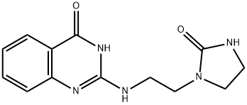 2-((2-(2-Oxoimidazolidin-1-yl)ethyl)amino)quinazolin-4(1H)-one 化学構造式
