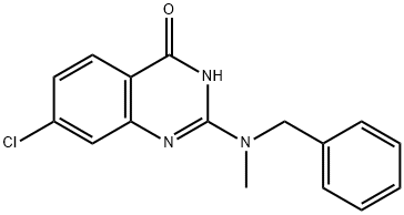 2-(Benzyl(methyl)amino)-7-chloroquinazolin-4(1H)-one Struktur