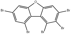 Dibenzofuran, 1,2,3,7,9-pentabromo- Structure