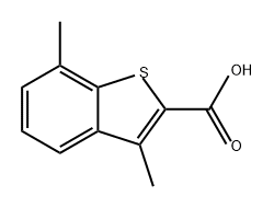 Benzo[b]thiophene-2-carboxylic acid, 3,7-dimethyl- 结构式