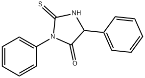 4-Imidazolidinone, 3,5-diphenyl-2-thioxo- Structure