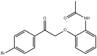 Acetamide, N-[2-[2-(4-bromophenyl)-2-oxoethoxy]phenyl]-
