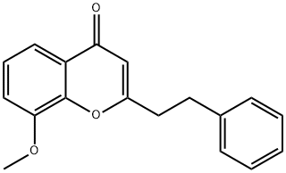 8-Methoxy-2-phenethyl-4H-chromen-4-one Struktur